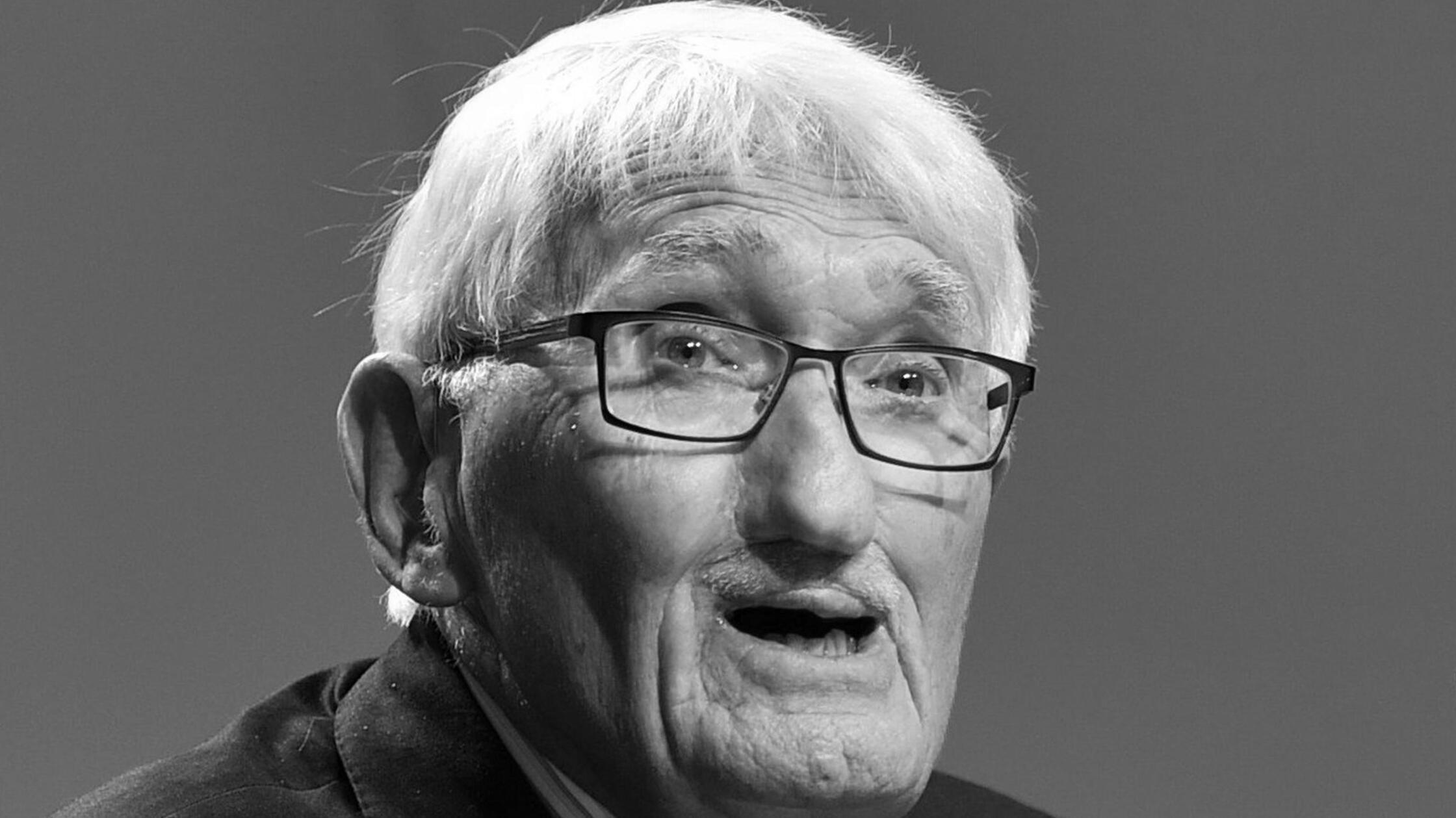 Jürgen Habermas, deutscher Philosoph, spricht im Z