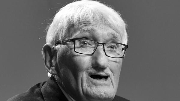 Jürgen Habermas, deutscher Philosoph, spricht im Z