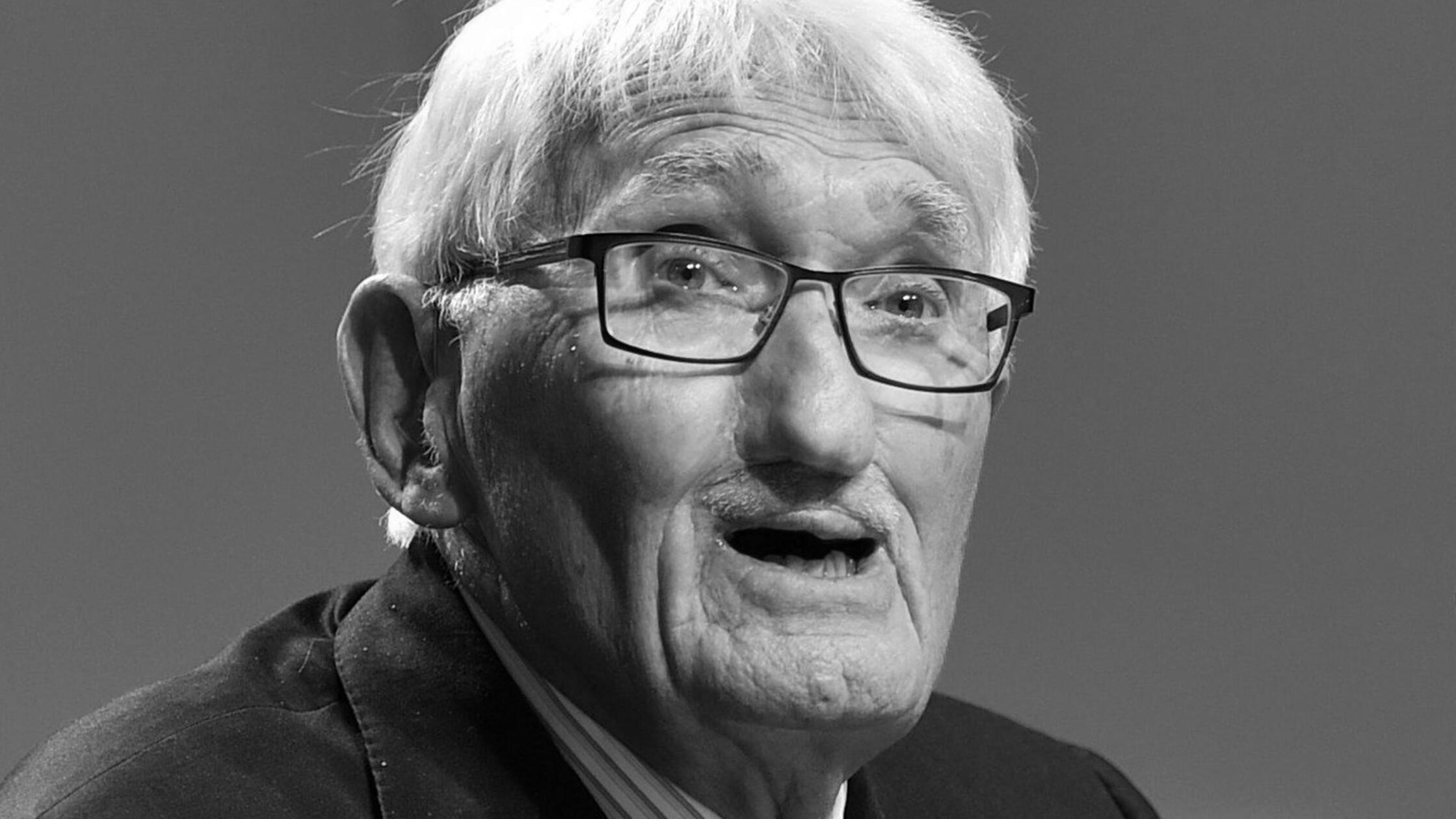 Jürgen Habermas, deutscher Philosoph, spricht im Z