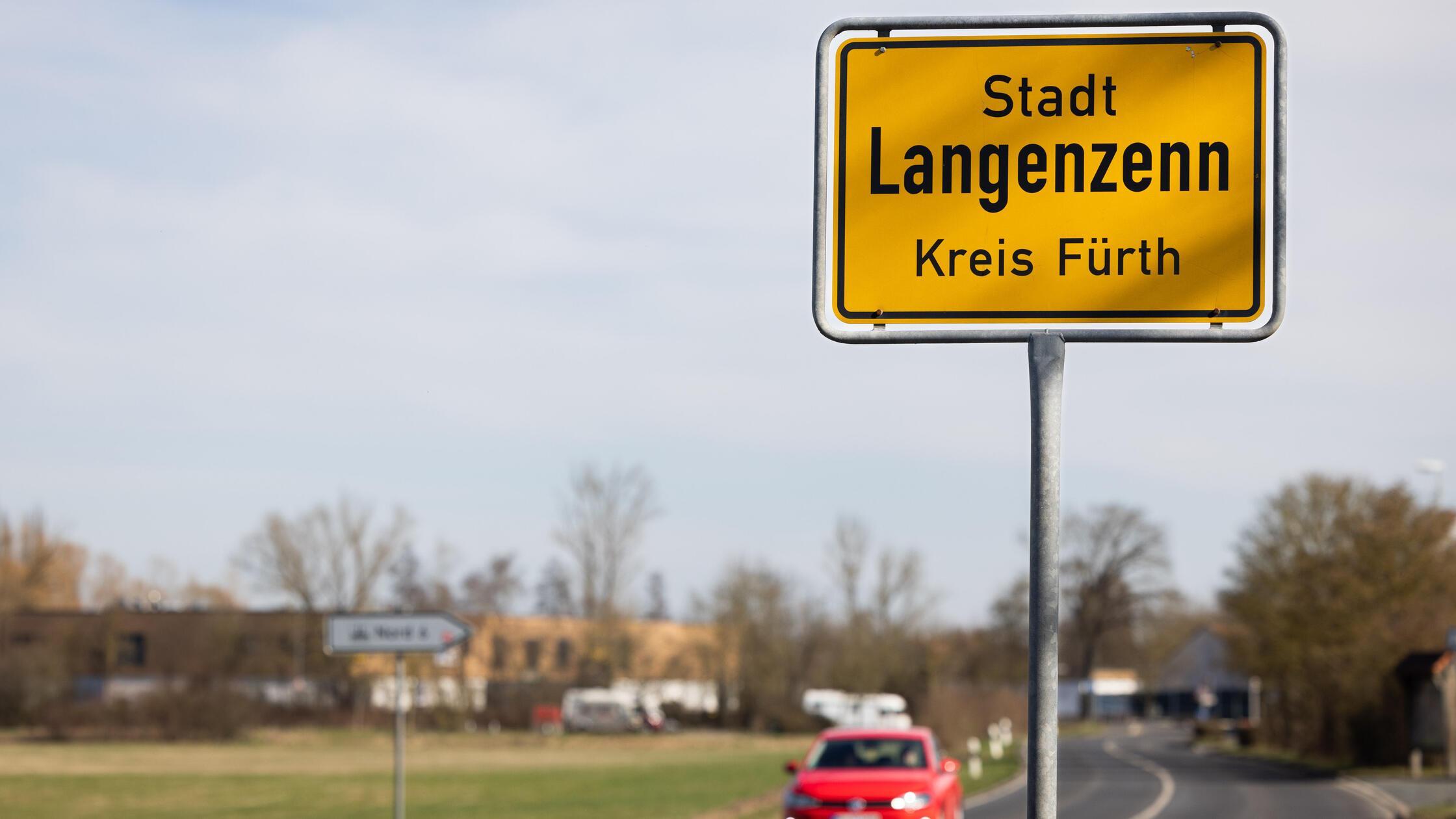 Ortsschild Langenzenn