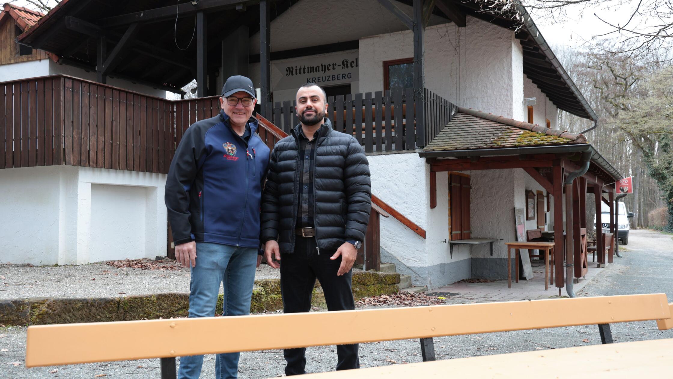 Brauereichef Georg Rittmayer (links) mit seinem ne