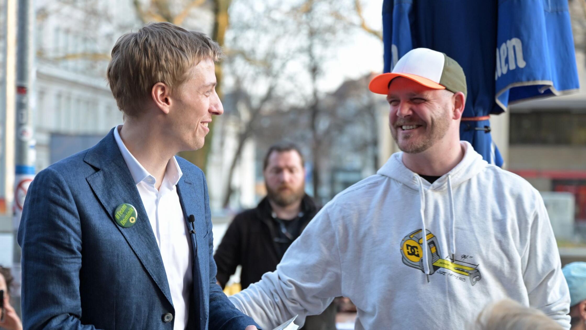 Oberbürgermeisterkandidat Dominik Krause (Grüne) v