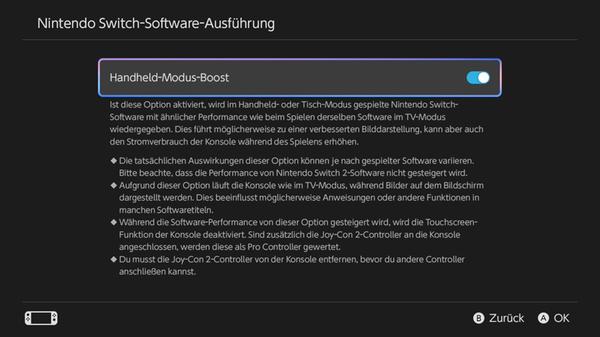 Nintendo Switch 2 Handheld-Modus-Boost