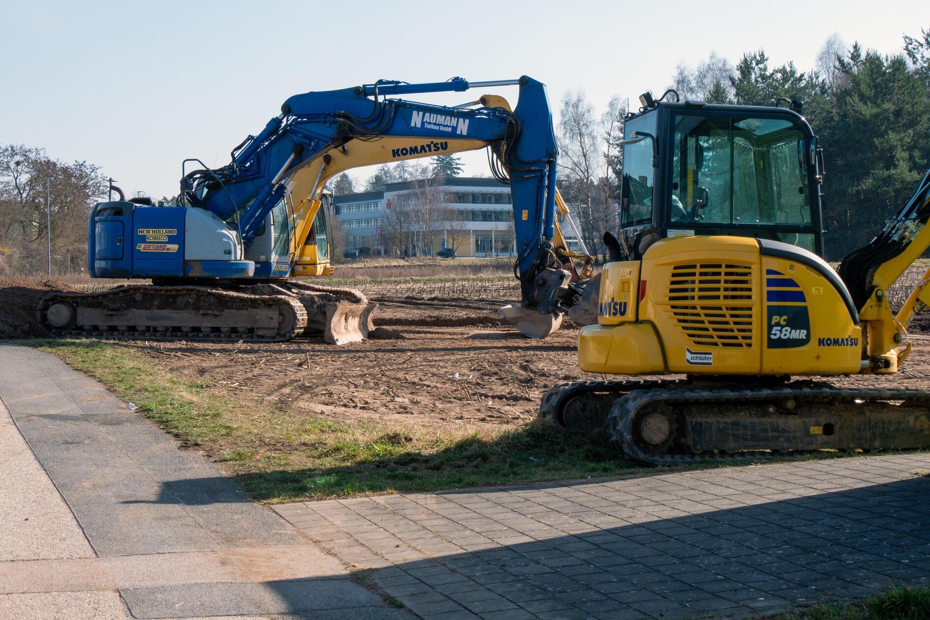Wochenende auf der Baustelle "Westring West".