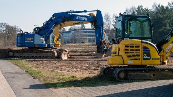 Wochenende auf der Baustelle "Westring West".