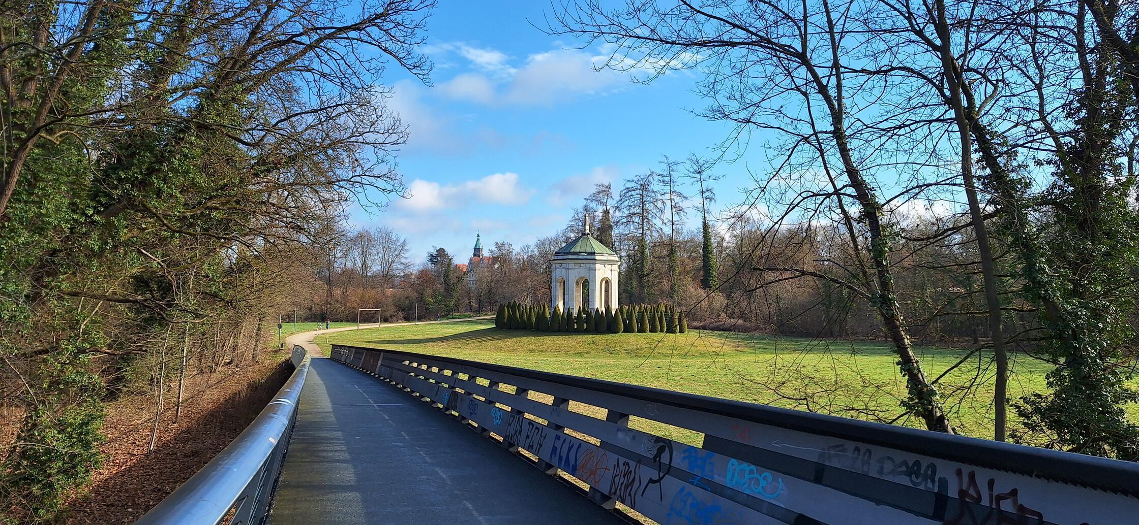 Immer wieder ein schöner Blick auf dem Weg in die Rother Innenstadt.
