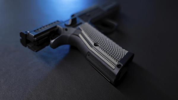 Moderne elegante Sportpistole für IPDA mit blauem