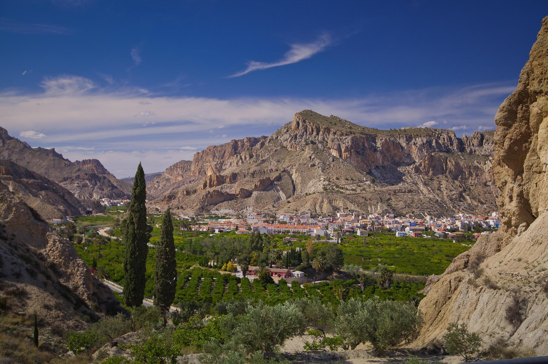 Fahrt durchs Valle de Ricote.