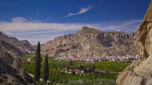 Fahrt durchs Valle de Ricote.