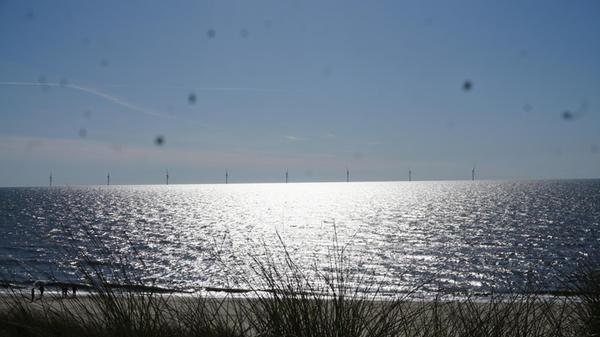 Die Windverhältnisse sind ideal für Windkraftparks in der Nordsee.