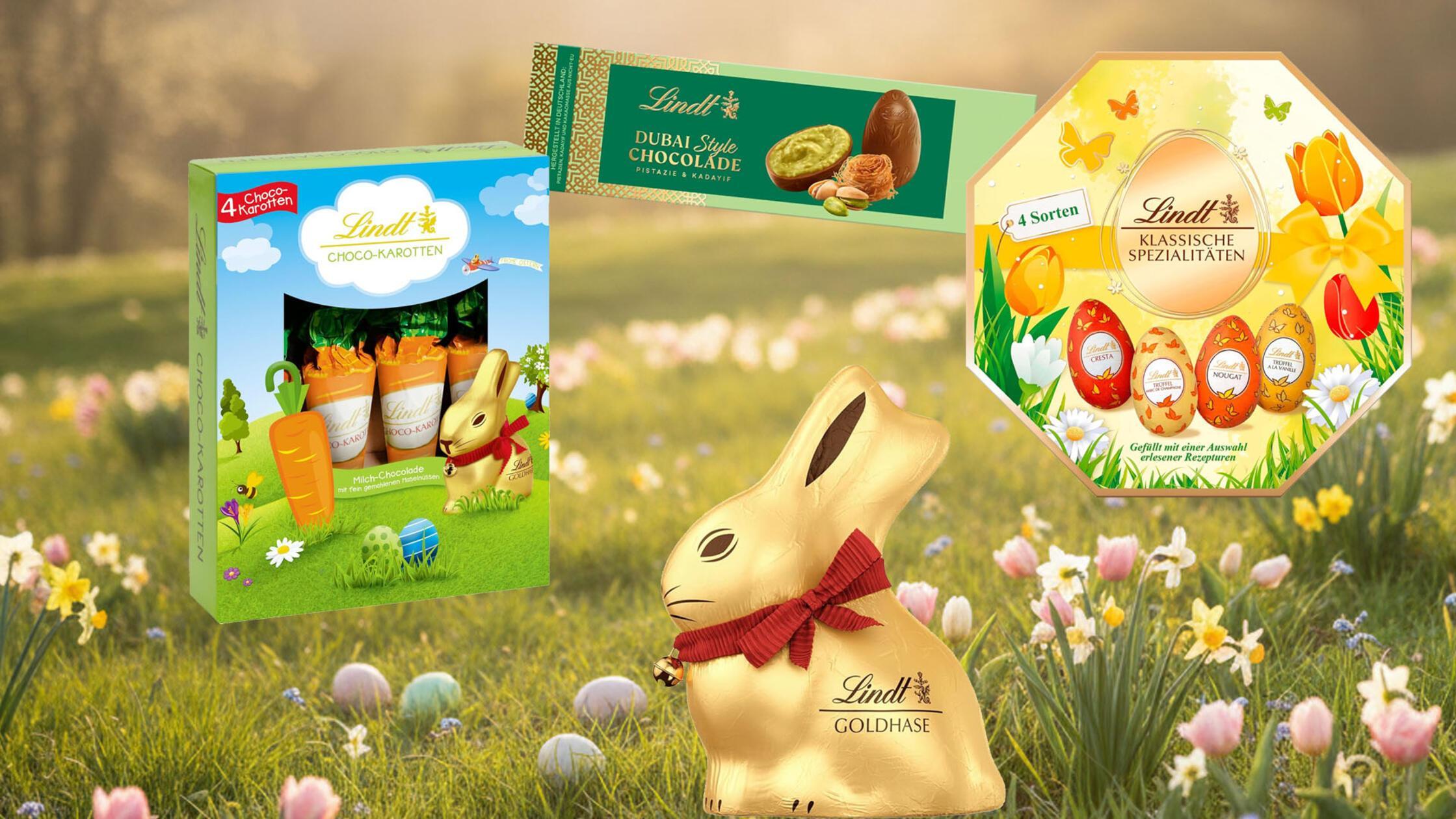  Lindt Schokolade Ostern Goldhase Schoko-Eier 