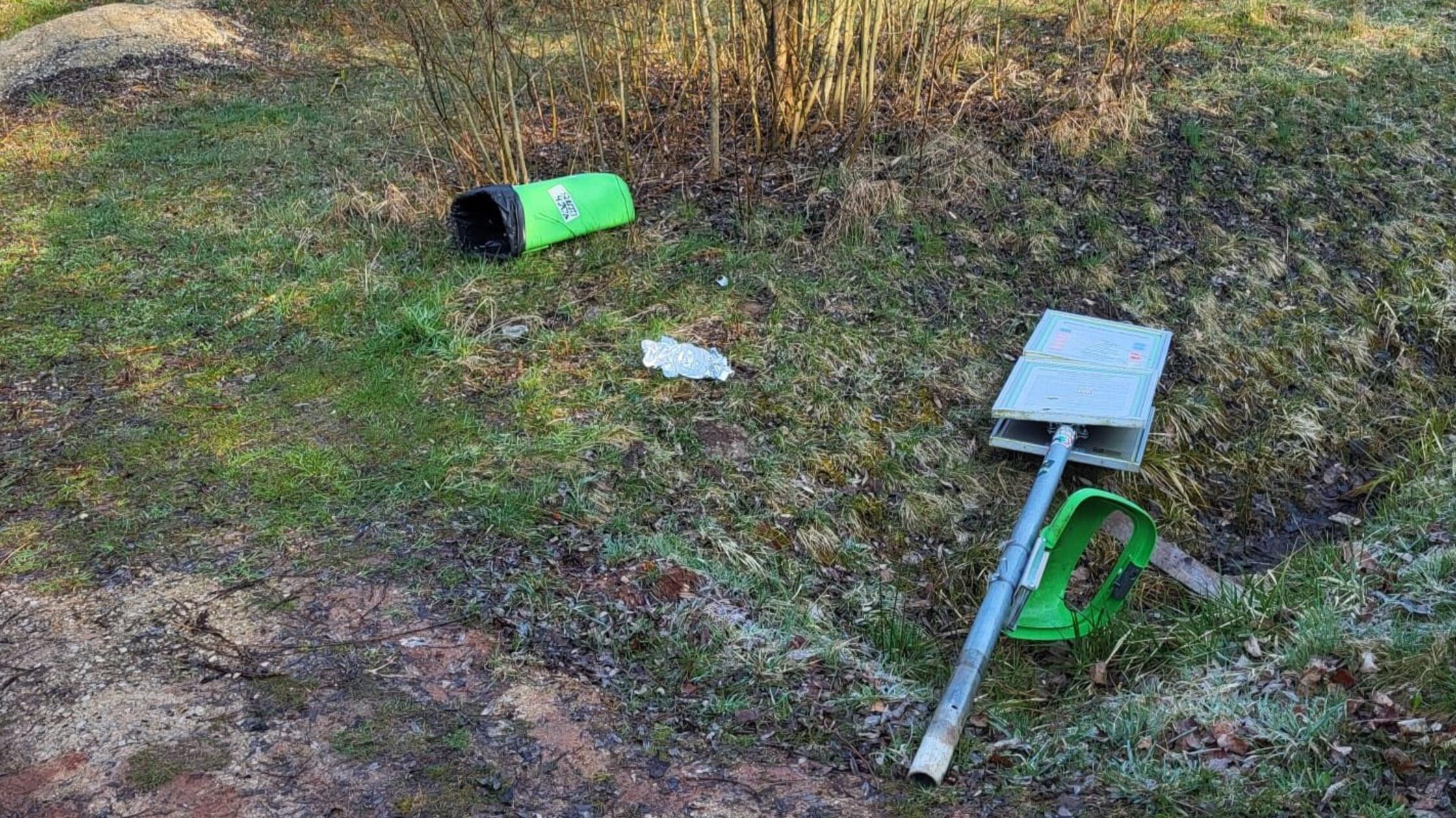 Vandalismus Dirtbike-Strecke Adelsdorf