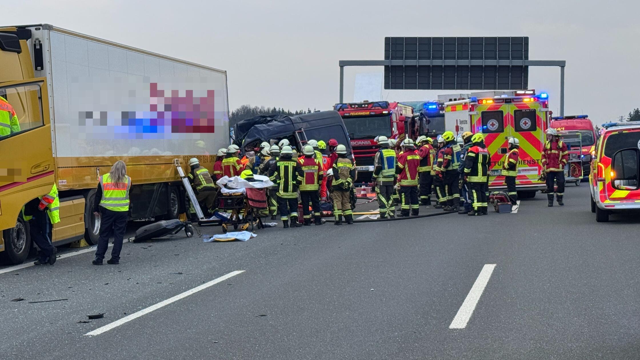 Auf der A9 zwischen Berg/Bad Steben und Naila kam 