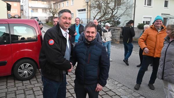 Arberg Scherb (links) gatuiliert Friedel
