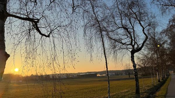 Diese Abendstimmung konnte unsere Leserin Heidi Kostic einfangen.