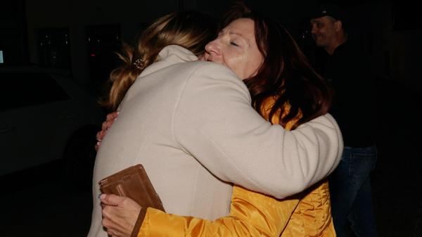 Stichwahl-Siegerin Alexandra Zipfel und Verliereri