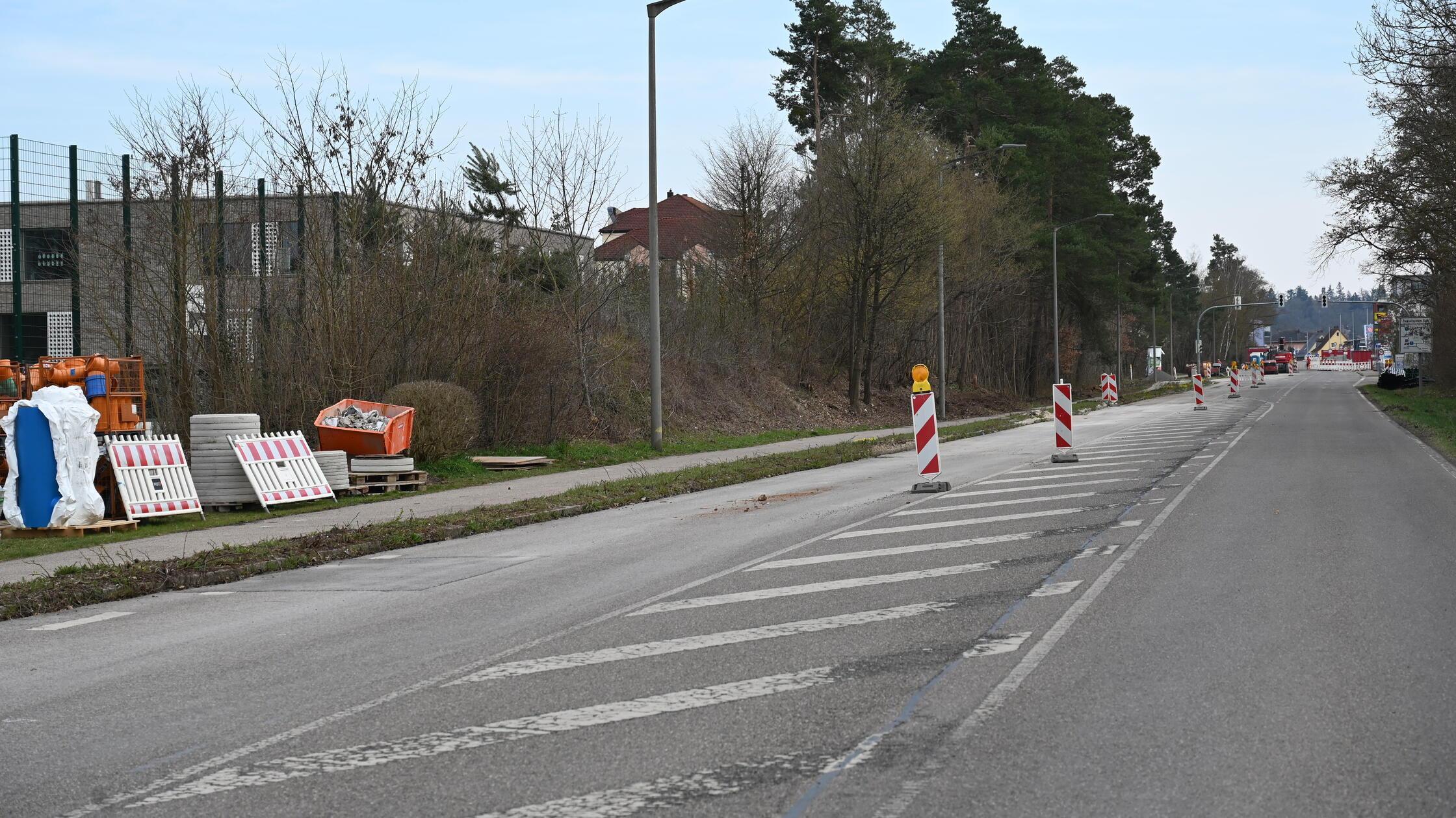 Bis zur Aufstellung einer mobilen Ampelanlage soll