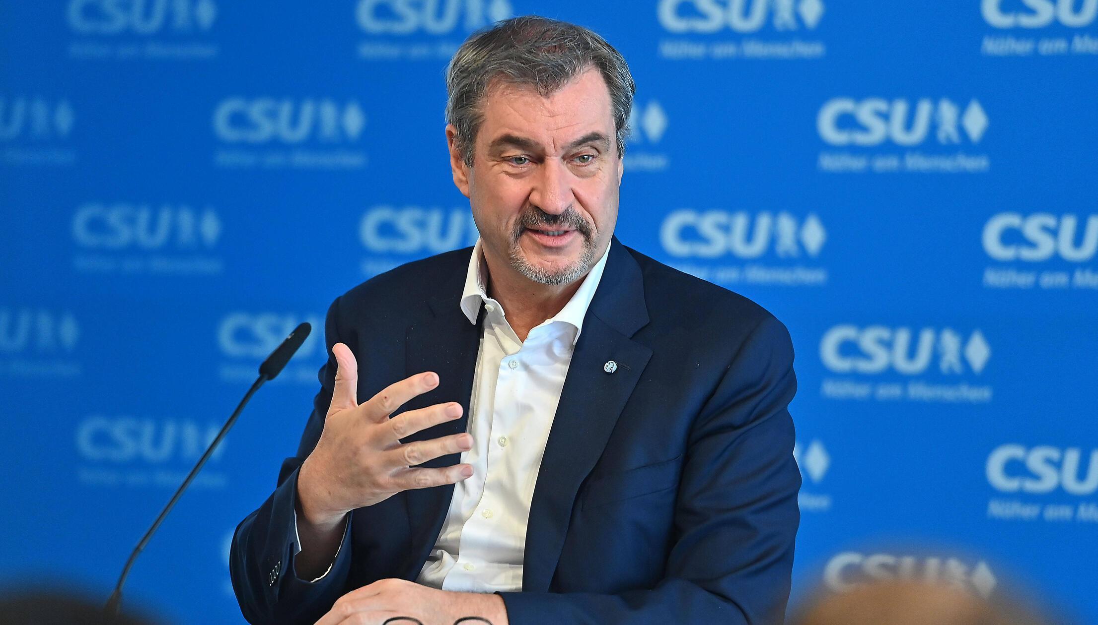 Markus SOEDER Ministerpraesident Bayern und CSU Vo