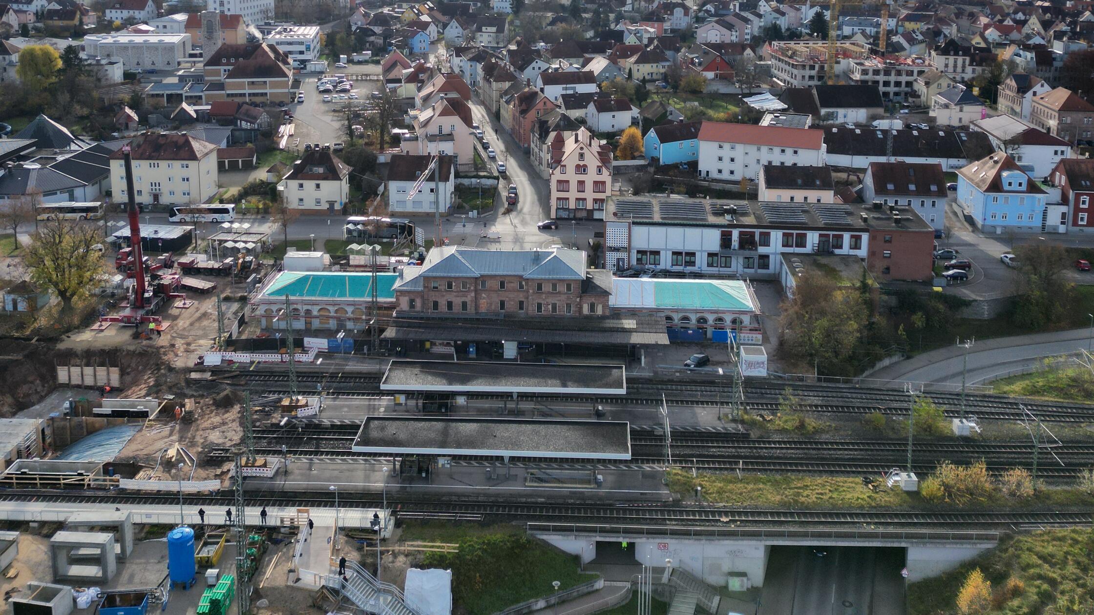 Gunzenhausen Drohne Bahnhof