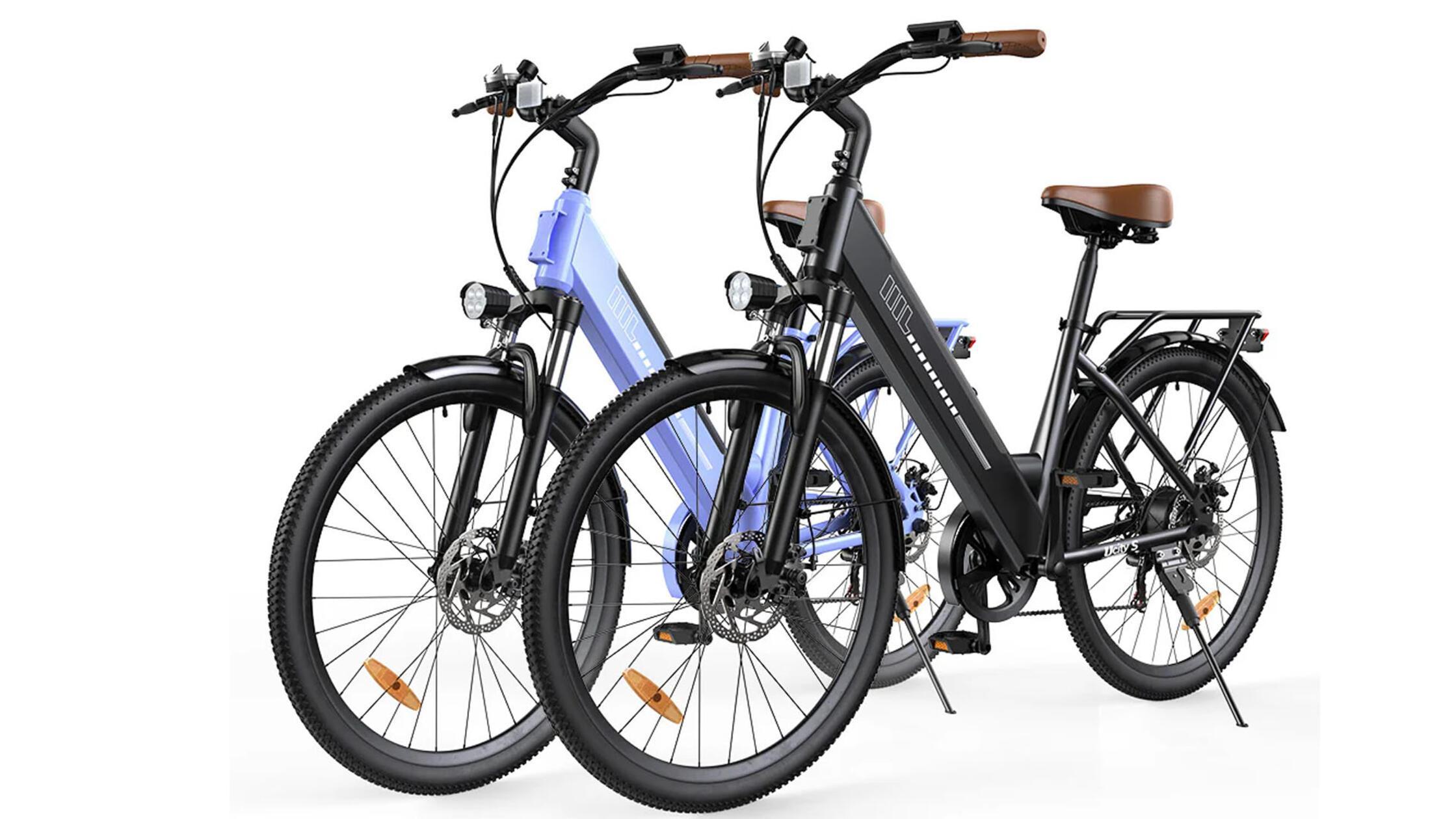 609 Euro, Shimano 7-Gang, 89 km Reichweite: Dieses E-Bike macht den Amazon-Bestseller nass
