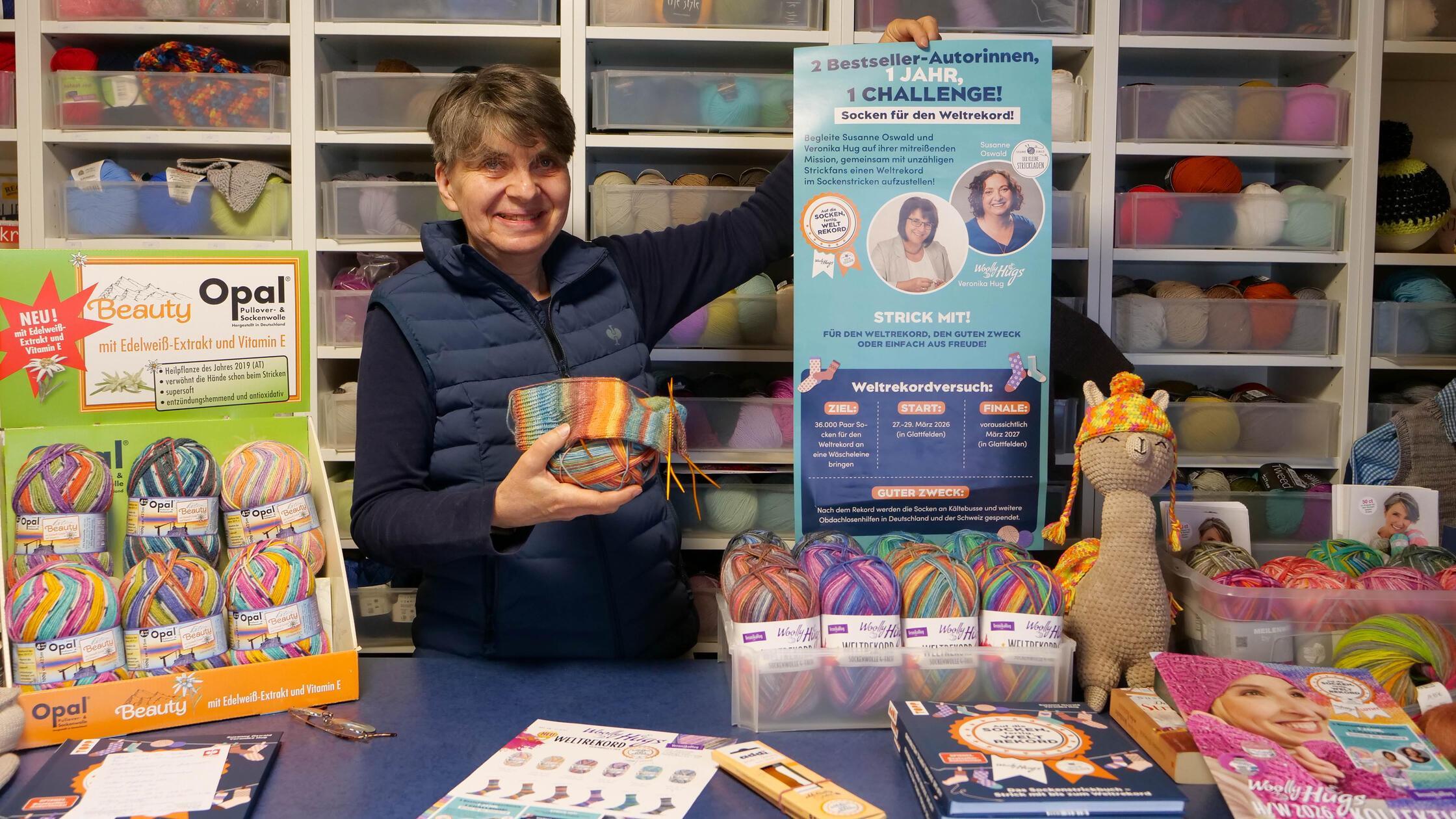 Anke Bielz ist Inhaberin des Schul- und Wolladens 