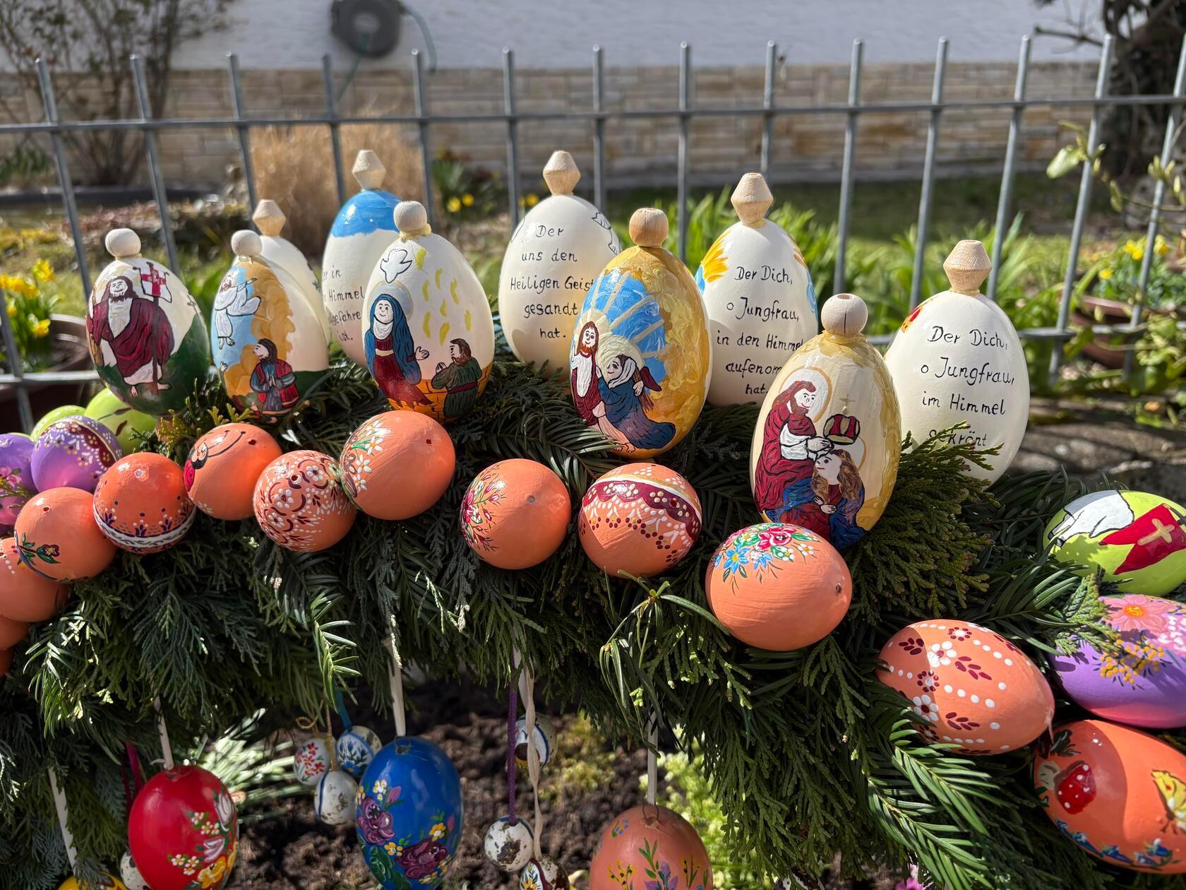 Der Osterbrunnen in Leutenbach ist heuer besonders gelungen.