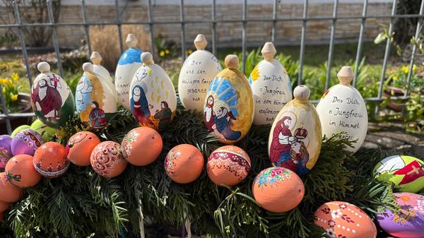 Der Osterbrunnen in Leutenbach ist heuer besonders gelungen.