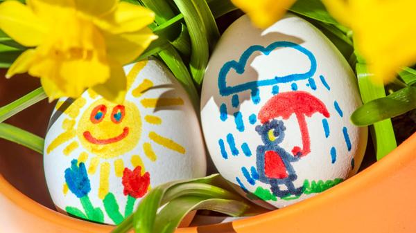 Wie wird das Wetter an Ostern, Sonnenschein oder R