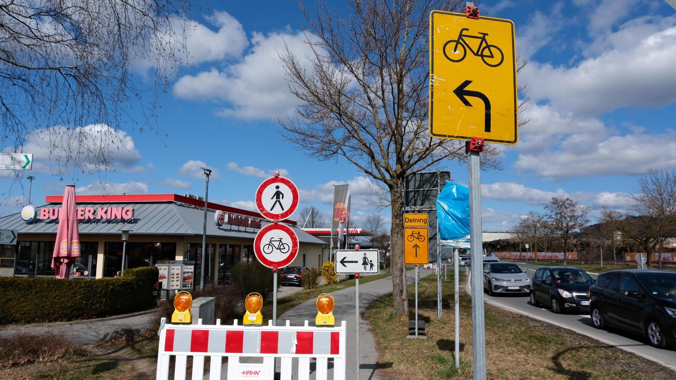 Umleitungen für Radfahrer in Neumarkt