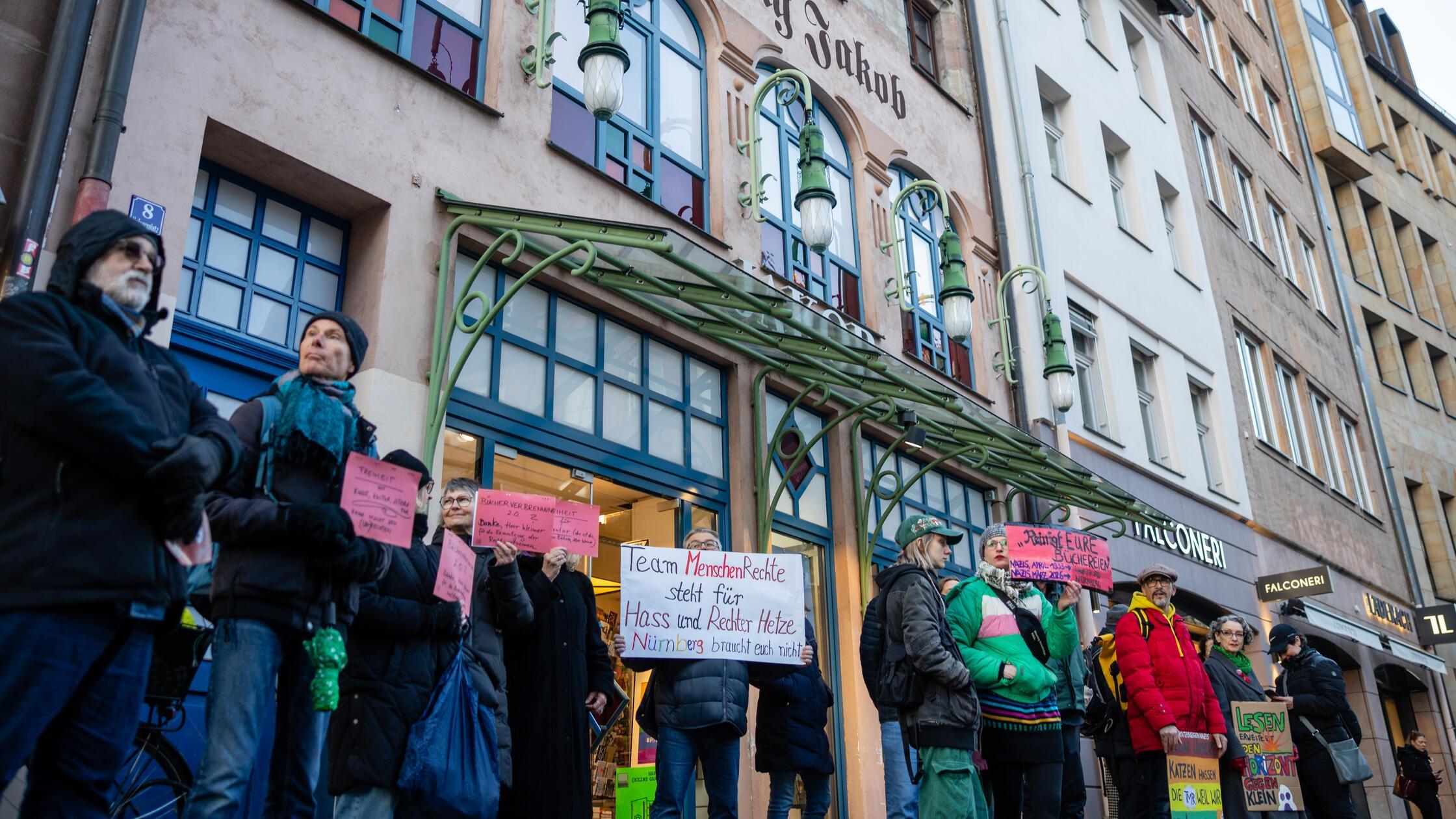 Nach EinschÃ¼chterungsversuch in Buchhandlung durc