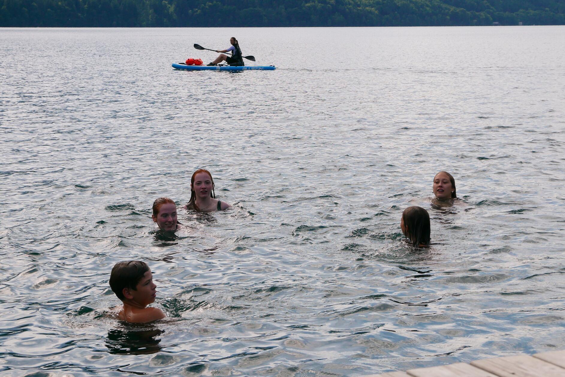 Ende August hat das Wasser hier noch 26 Grad.