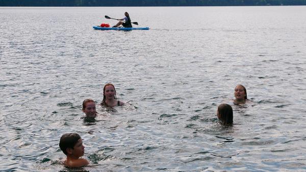 Ende August hat das Wasser hier noch 26 Grad.