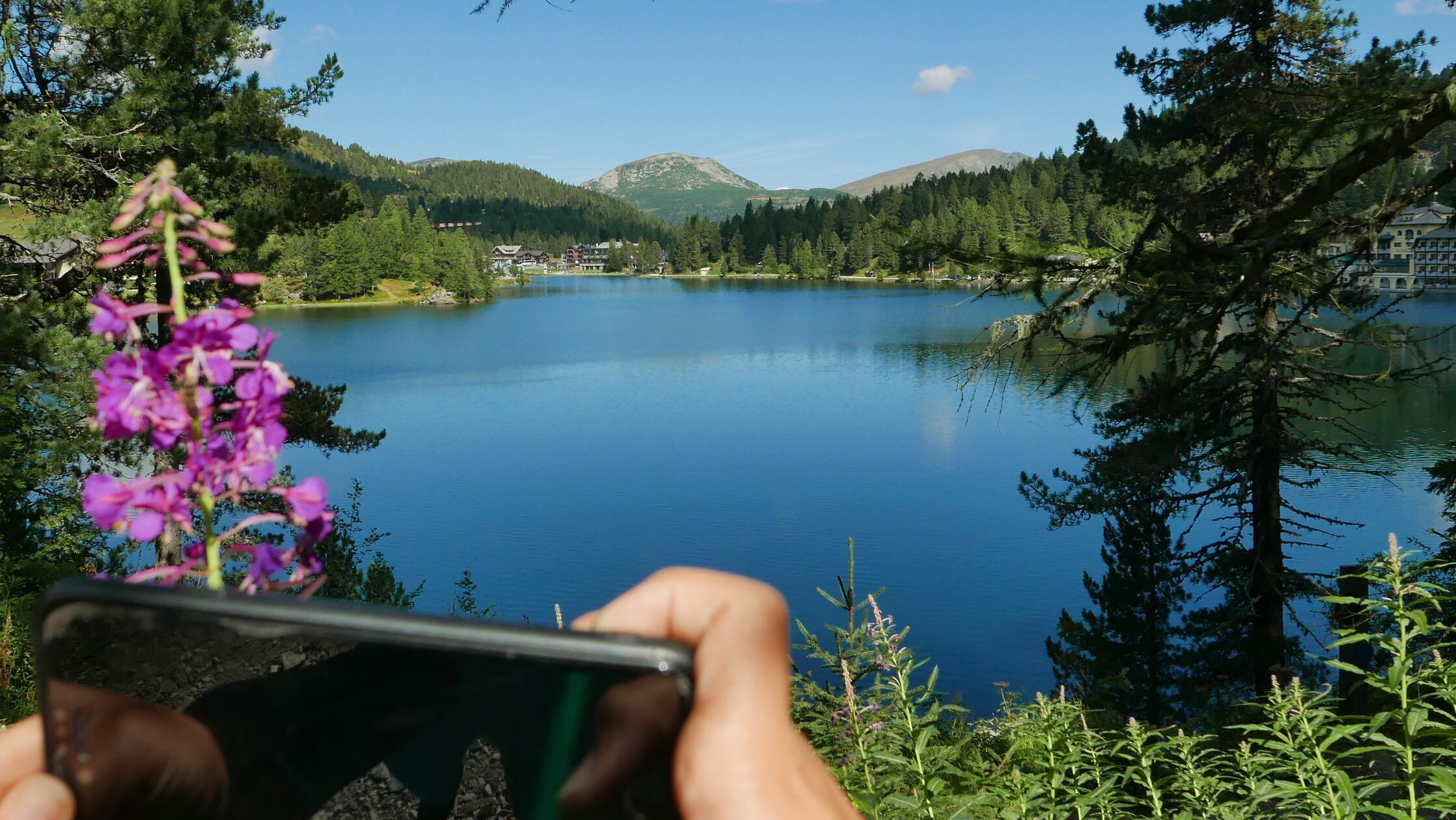 Einer der drei Seen auf der Turracher Höhe.