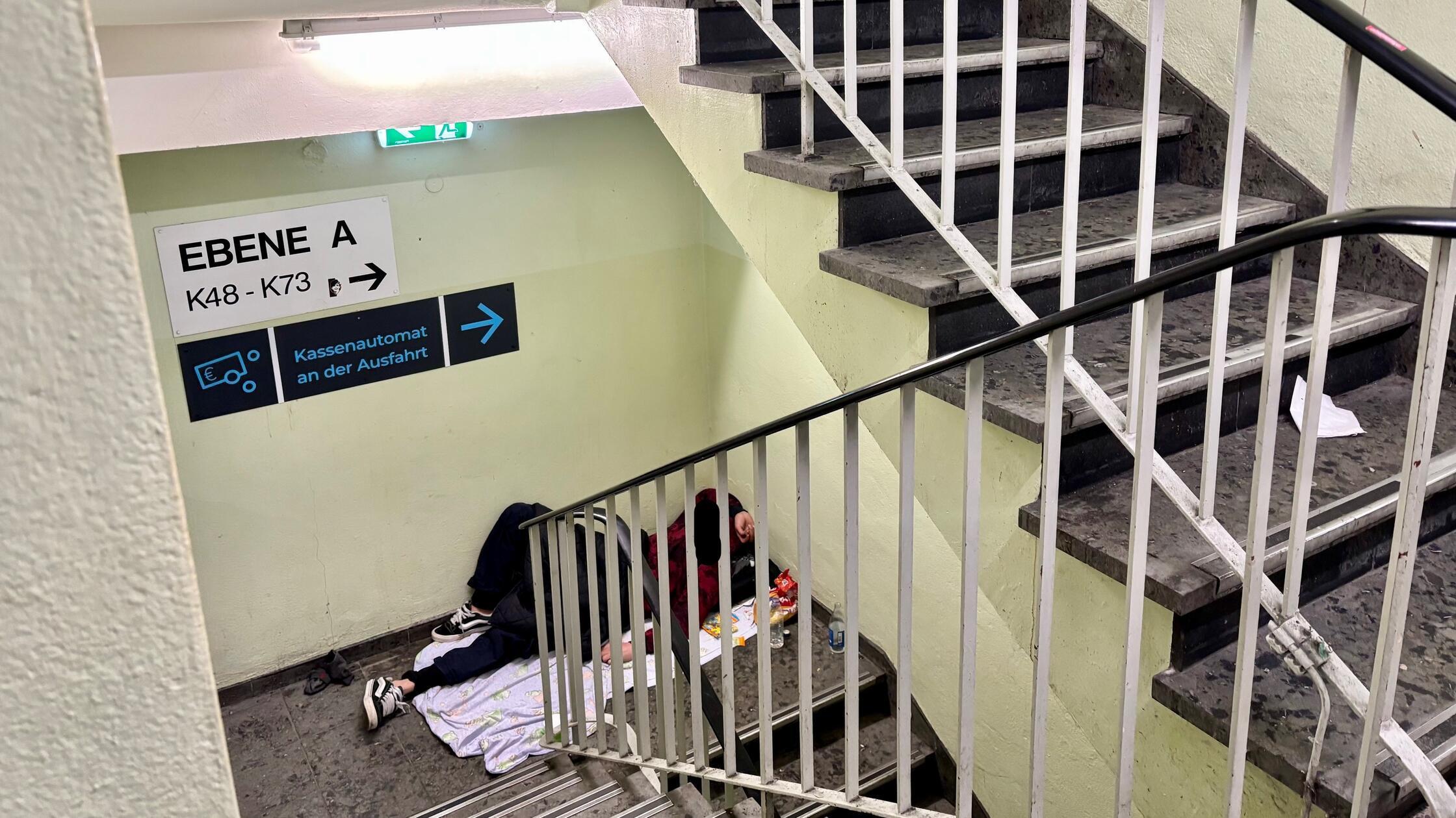 Parkhaus Frauengasse.Treppenhaus