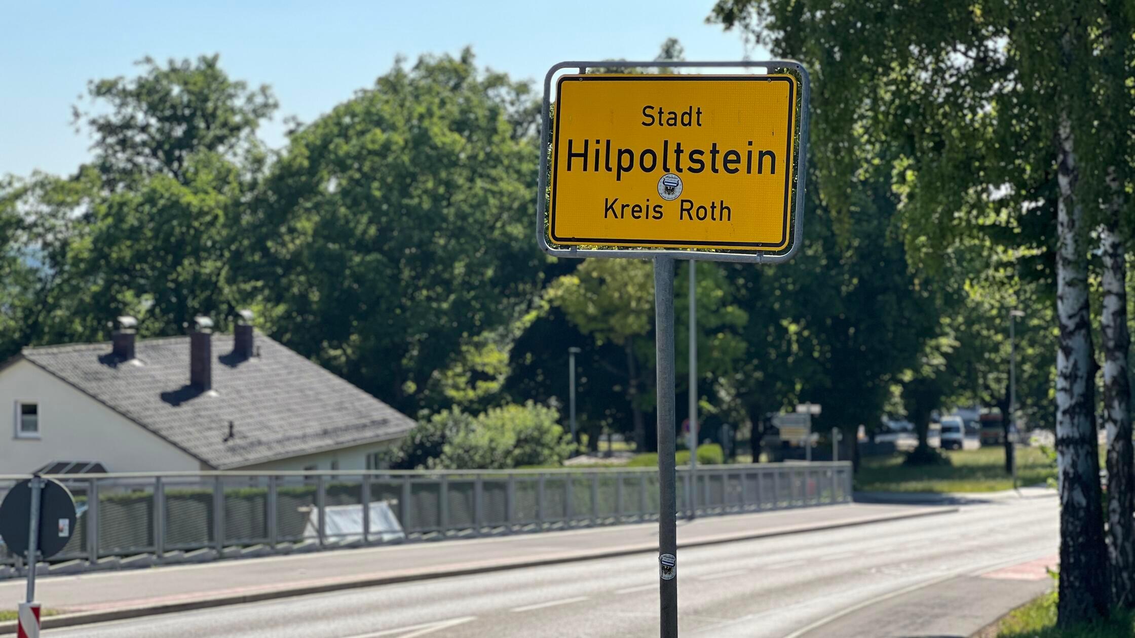 Ortsschild Stadt Hilpoltstein