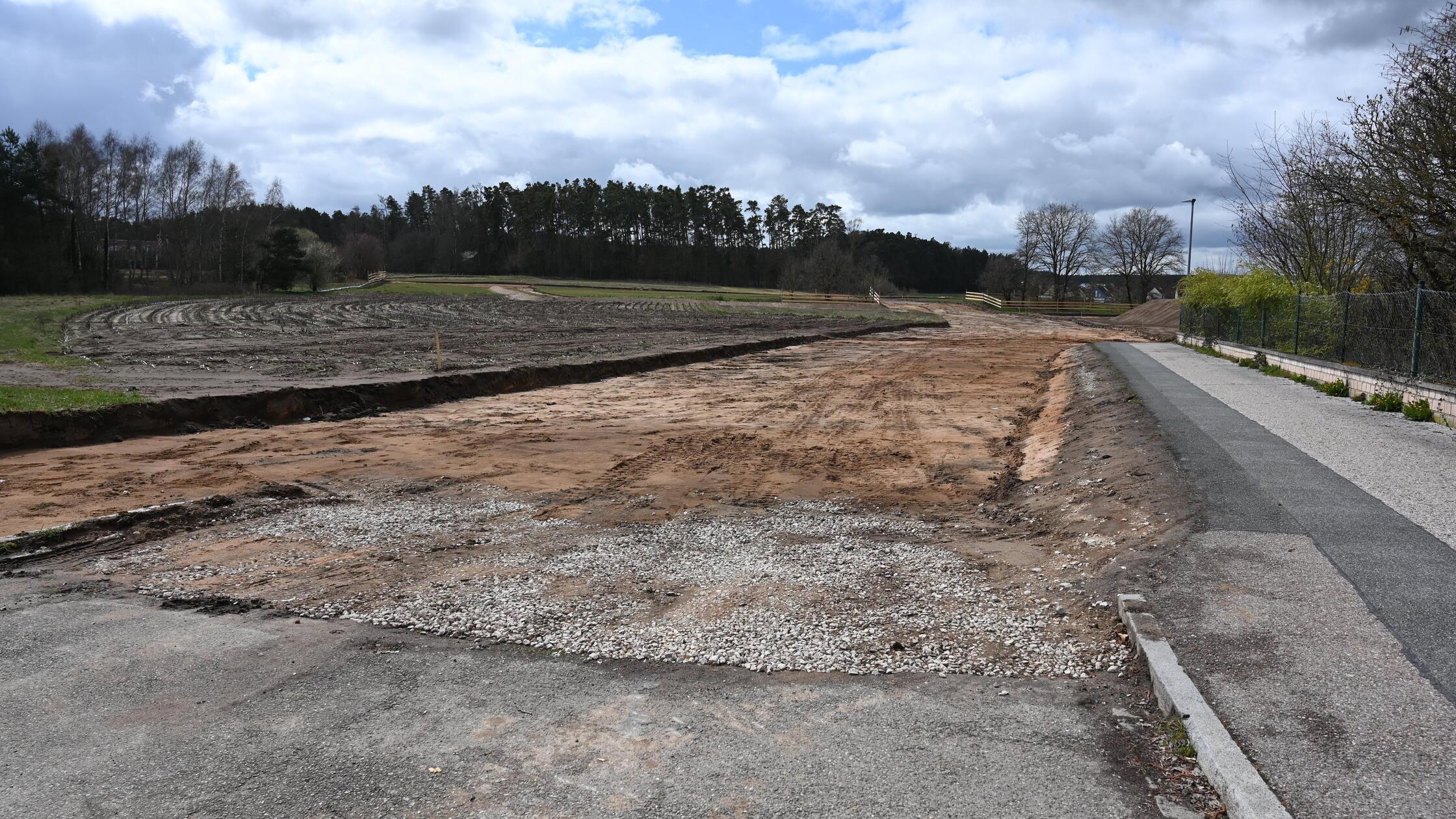 Die Entwurfsplanung für die Erschließung des neuen