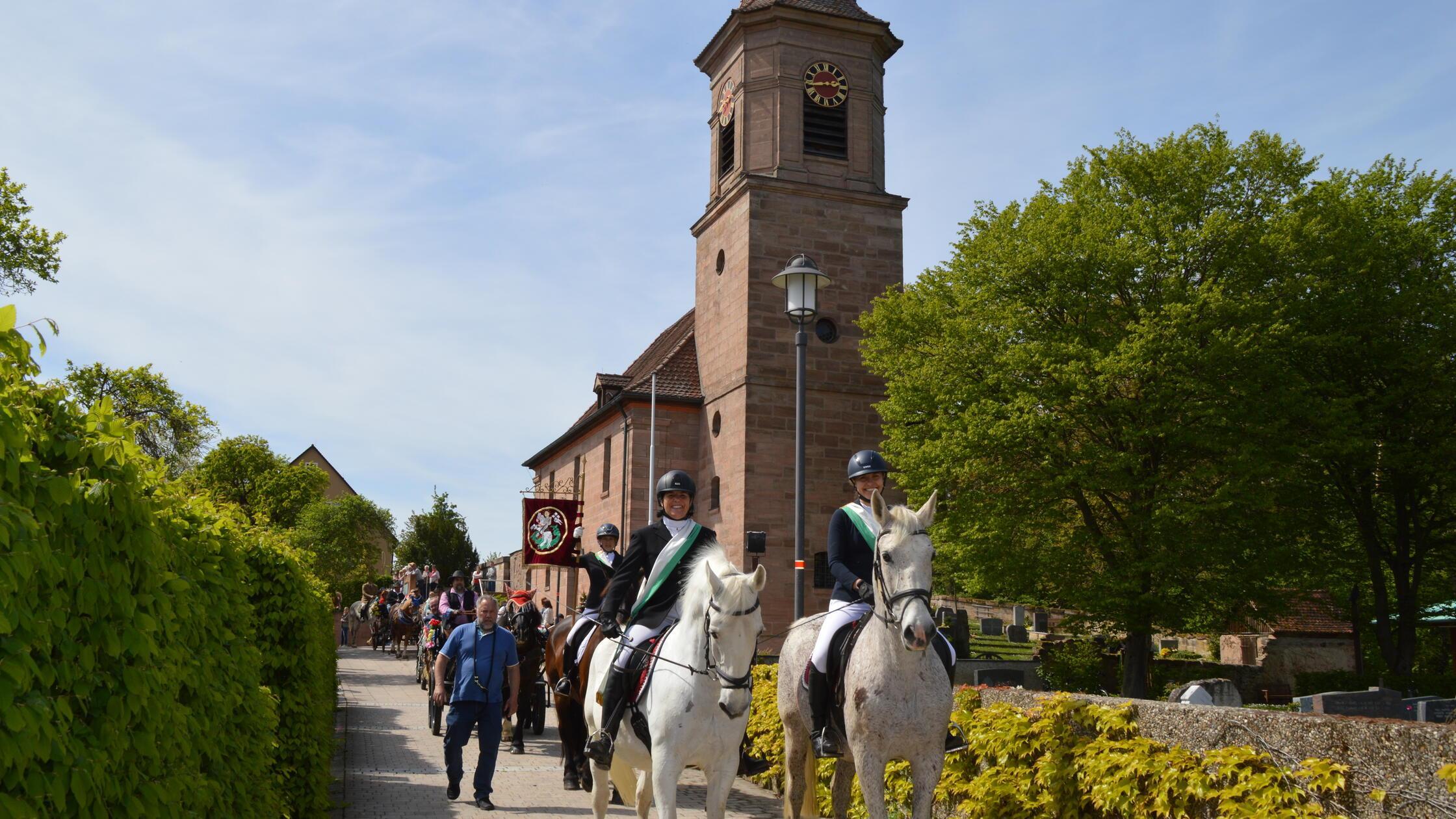 Der Georgi-Ritt findet am 26. April in Kammerstein