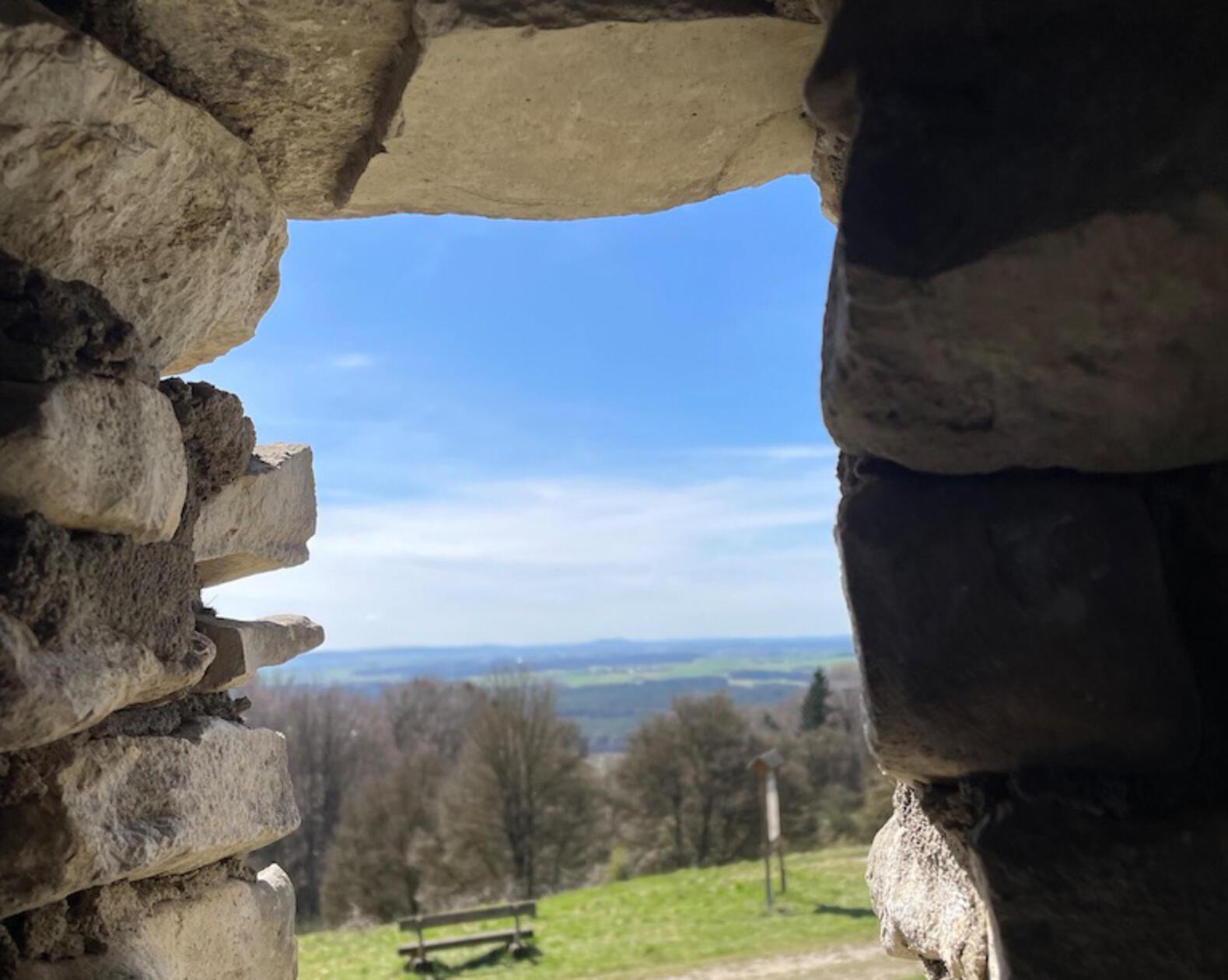 Den Blick aus dem Lesesteinhaus hat unsere Leserin Andrea Mertl festgehalten.