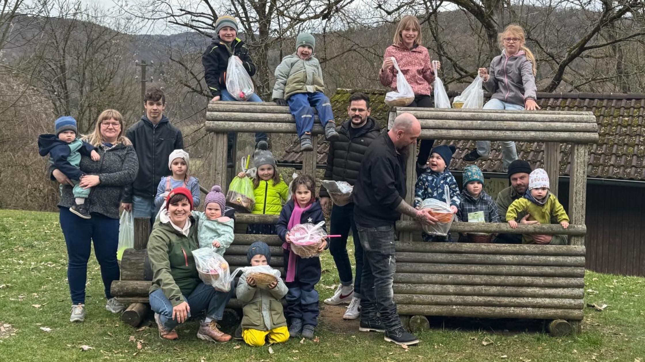 Für die Kinder war die Osternestsuche beim KTZV Po
