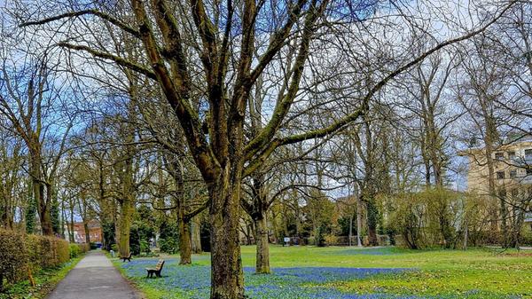 Der Stadtpark Schwabach mit dem „Blauen Band“ ist immer einen Spaziergang wert.