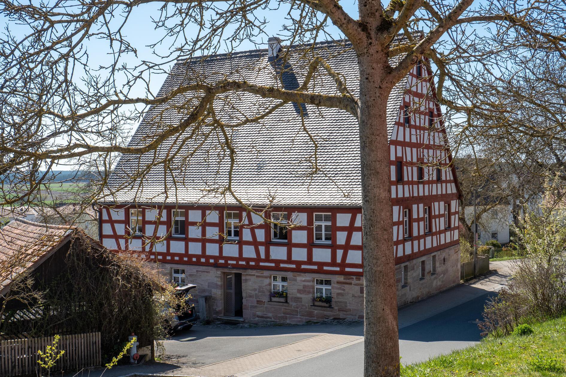 Ein Fachwerkhaus in Kammerstein.