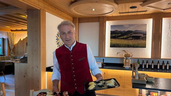 Ein herzlicher Empfang im rustikalen Ambiente.