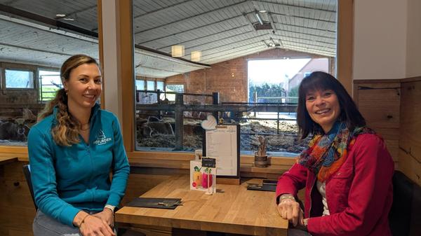 Frühstück im Kuhstall-Café