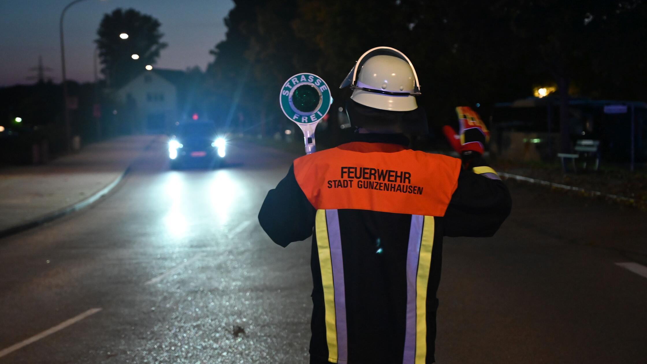Übung FFW Feuerwehr Gunzenhausen Jugendherberge