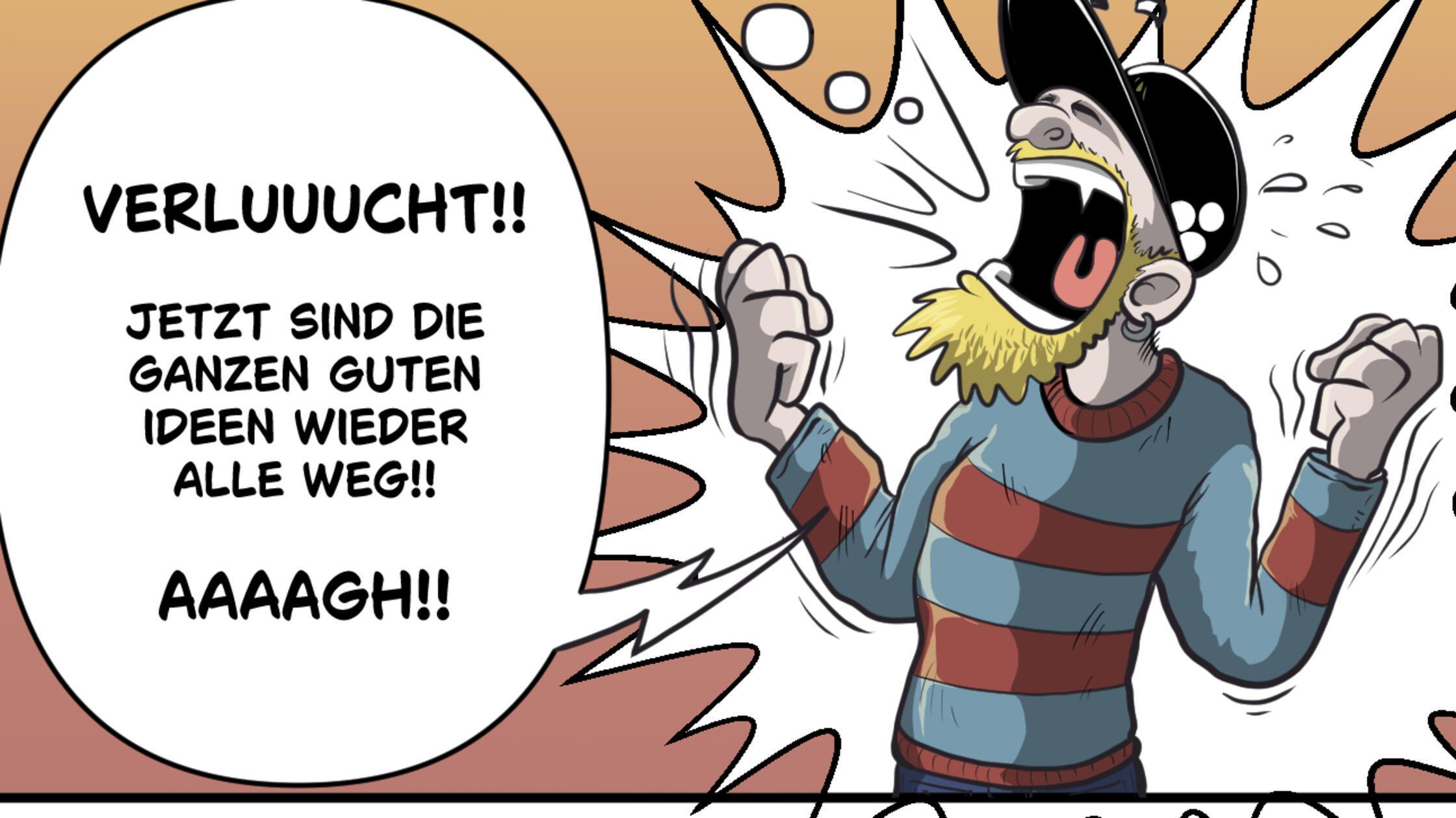 Ausschnitt aus den Abenteuern des Karl Eimer.