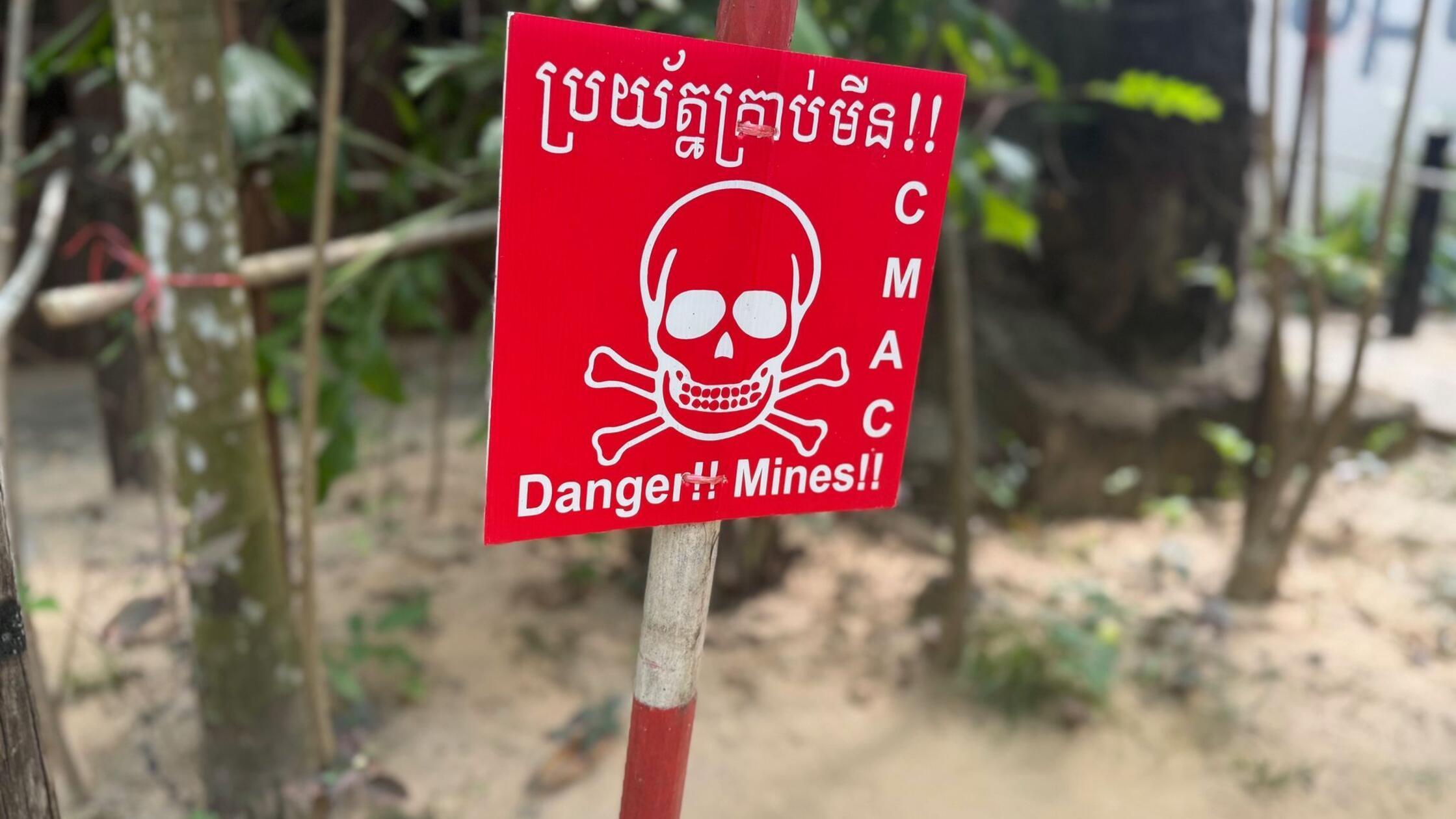 Noch immer lauern in Kambodscha unzählige Minen im