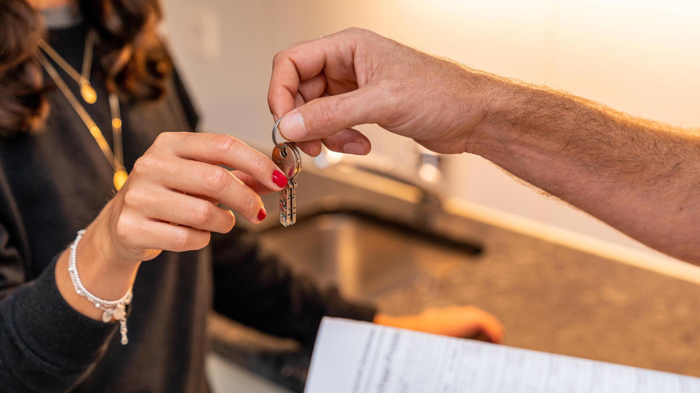 Symbolbilder einer Wohnungsbesichtigung in einer S