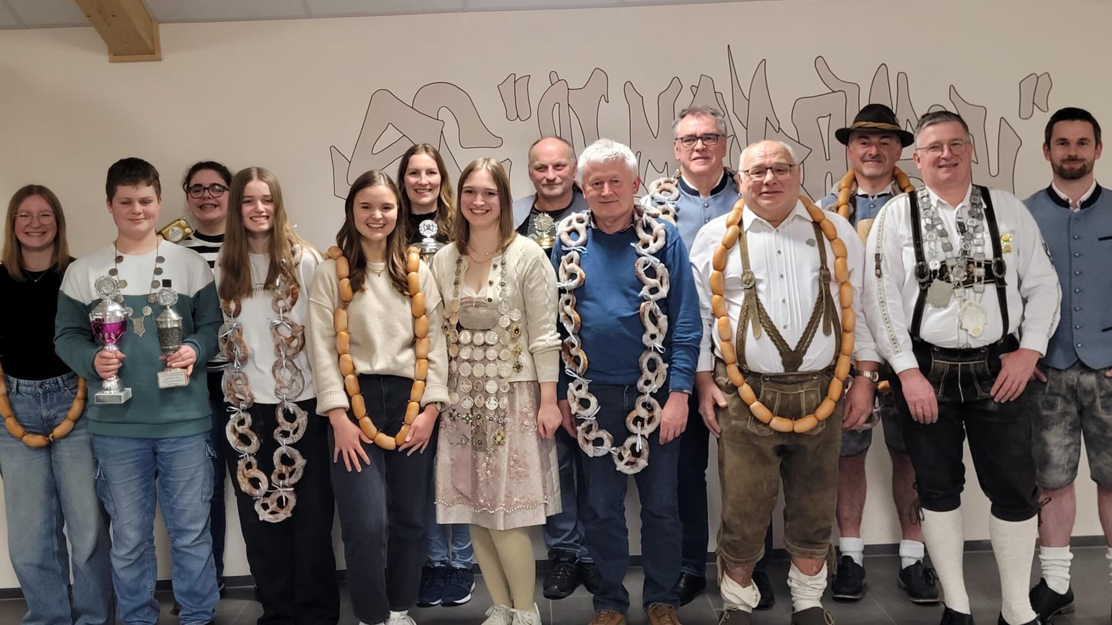 Von rechts: Schützenmeister Johannes Dengler, Luft