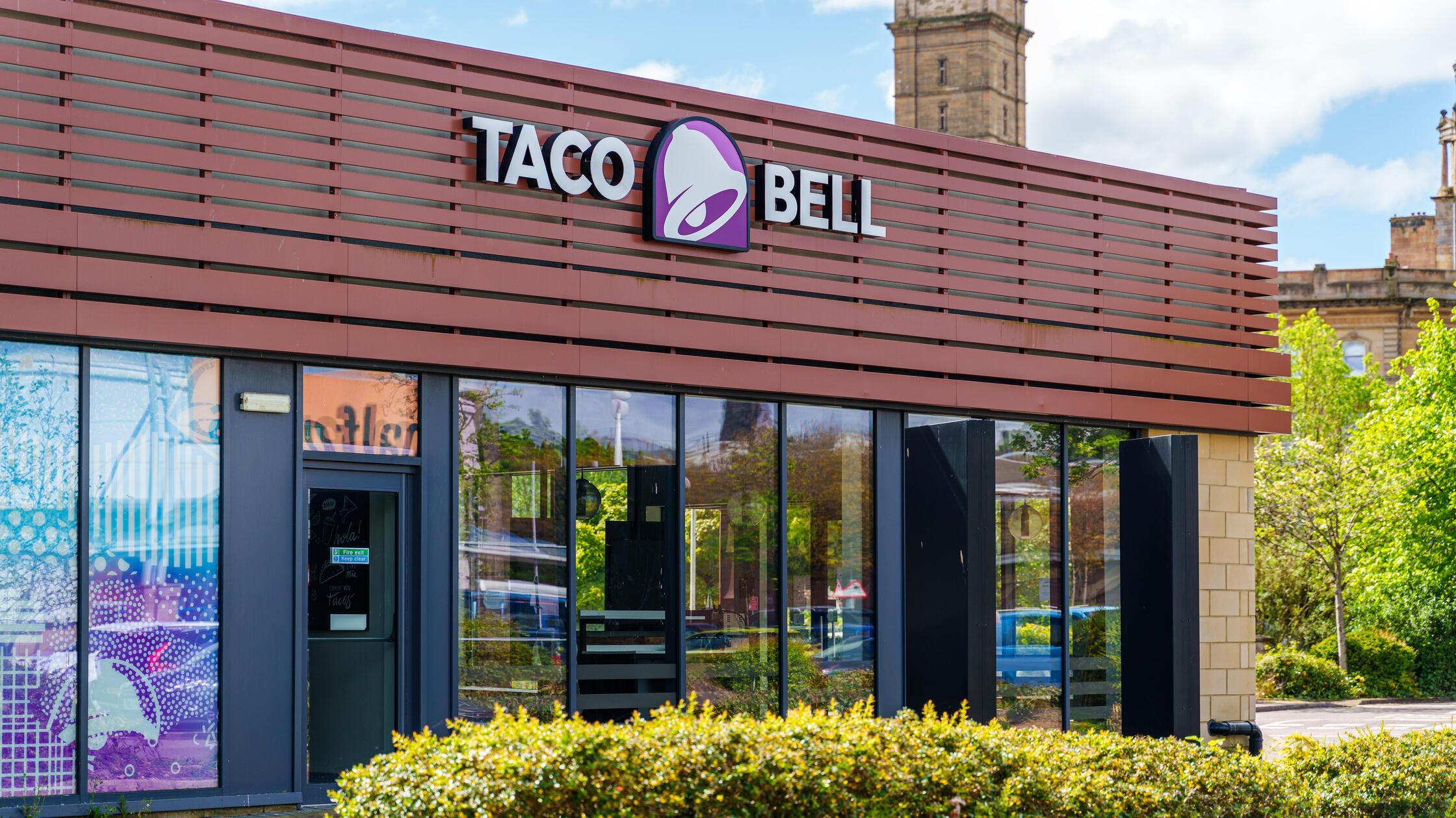 Eine Taco-Bell-Filiale in Greenock - Vereintes Kön