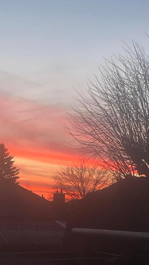 Der Himmel war gestern Abend sooo toll über Bernlohe.